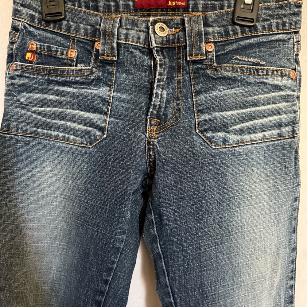Just USA Dark Blue Flare Jeans - Picture 2 of 3